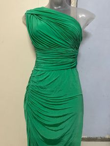 H&amp;M branded Green One-Shoulder Bodycon Dress