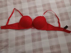 Red Bra with Details