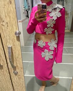Amazing Viral Pink Rhinestone Co-ord Set