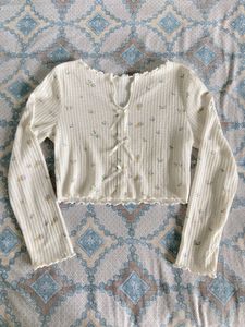 Floral Tie-Front Cardigan