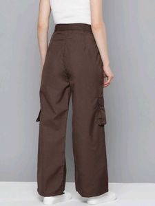 Women Loose Fit Balloon Cargo Trousers