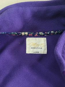 Purple Fleece Jacket For Winters