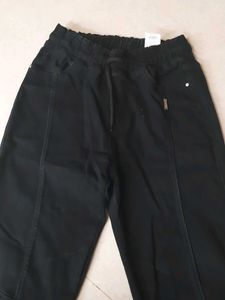 Black Casual Jogger Pants