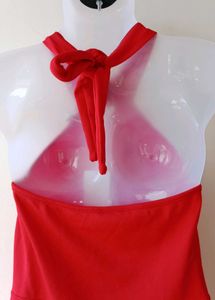 Red Halter neck dress