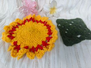 Crochet Sunflower Doily