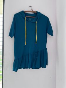 Blue Hoodie Dress