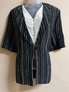 Korean Formal Coat Style Attached Top