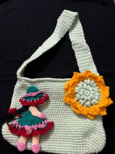 Pintresty girl &amp; sunflower 🌻 Handbag/Sling Bag