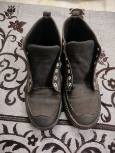 Black High-Top Sneakers