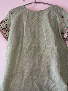 Lidhianvi Green embroidery Kurta