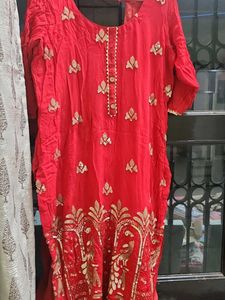 Red Embellished Top