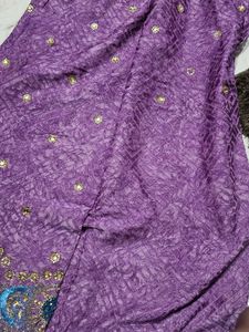 Elegant Purple Saree