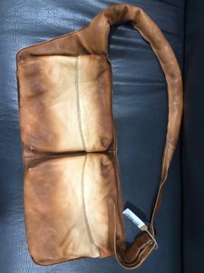 Leather Sling Bag With 2 Compartments