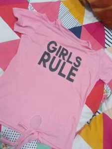 Girls Rule Pink Top