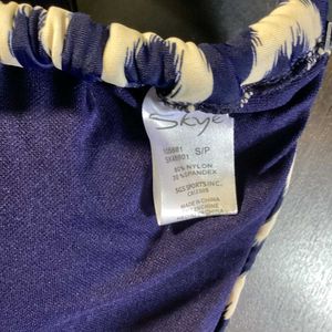 Navy &amp; White Bikini Bottom