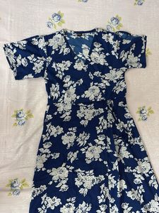 Navy blue Darzi Brand Slit dress/Kurta