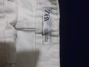 ZARA denim Off-white Shirt