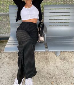 H&M Pinstripe Wide Leg Pants
