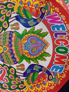 Welcome Wall Sticker Rangoli  Pack Of 5 Large