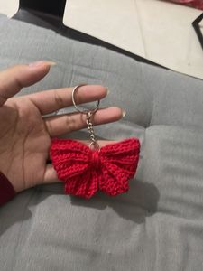 Red Bow Keychain