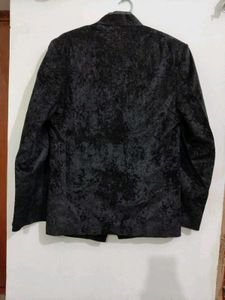 Stylish Black Velvet Coat