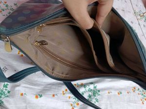 Baggit Handbag Teal Green Color