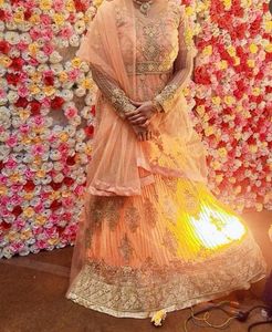 Peach Anarkali Suit