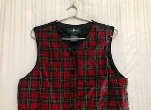 Hunt Club Red Printed Waistcoat