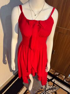 Red Asymmetric Dress