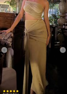 Green Cut Out Maxi Dress