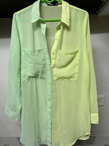 Neon Green Sheer Shirt💚💛