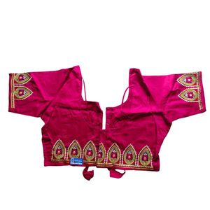 Embroidered Pink Blouse