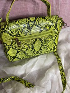 Imported Snake Skin Two Way Bag