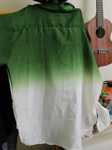 Green Ombre Button-Down Shirt