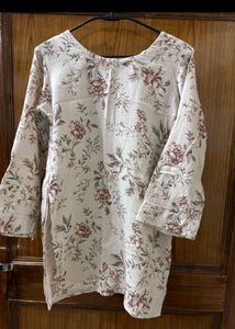 Floral Print Tunic Top