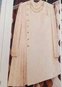 Elegant Cream Sherwani Set