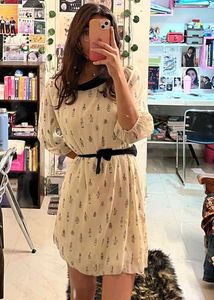Patterned Mini Dress