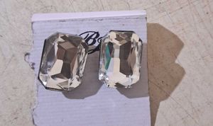 Vintage Rhinestone Cufflinks (Combo) 2 Earing