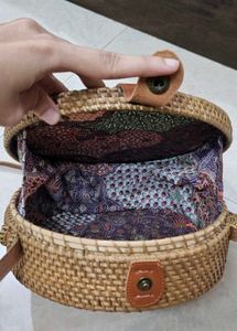 Rattan Bali Sling Bag