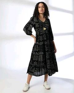 New Women Printed A-Line Dress