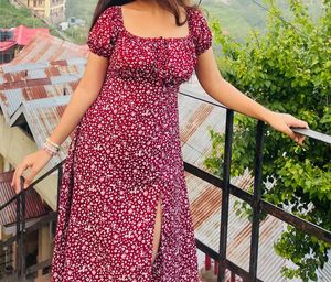 Floral Print Midi Dress