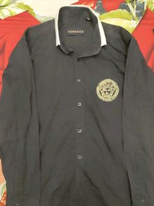 Versace Black Button-Down Shirt