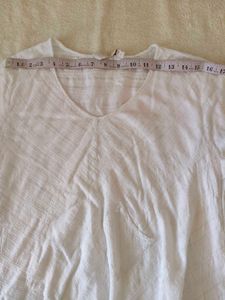 White Linen Tunic Top