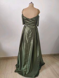 Olive Green Evening Gown