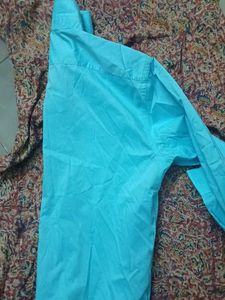 Men&#39;s Blue Long Sleeve Dress Shirt