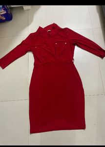 Red Long Sleeve Dress