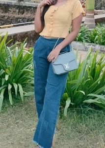 Mustard Yellow Crop Top