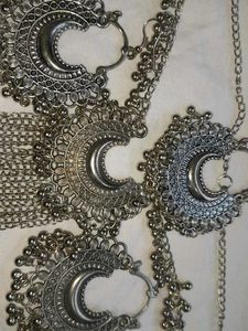 Silver Crescent Body Chain