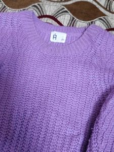 Lavender Knit Pullover
