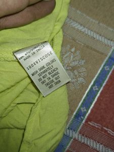 W Neon Yellow Printed Shirt